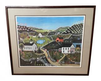 Signed Print “School Is Out” (1981) By Linda Nelson Stocks