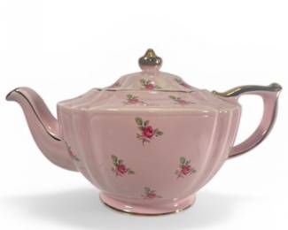 Sadler Pink Chintz Teapot Roses #2353