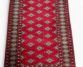 Pakistan Hand Knotted Wool Bokhara Rug