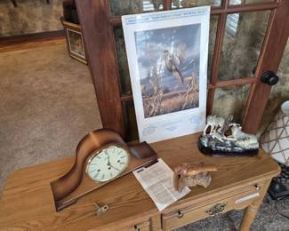 John Green South Dakotas Finest Print, Montgomery Ward Mantel Clock  Wildlife Dcor Group