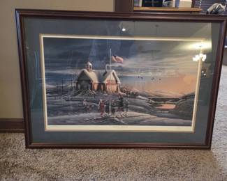 006 Framed Terry Redlin Print  America America America the Beautiful Series
