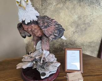 001 Dear Aquila Bald Eagle Sculpture  Limited Edition by Ermanno Farina
