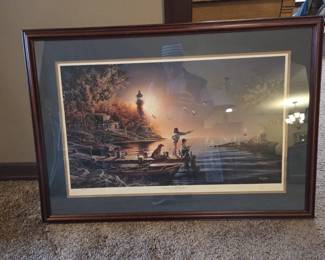 Framed Terry Redlin Print  From Sea to Shining Sea America the Beautiful Series