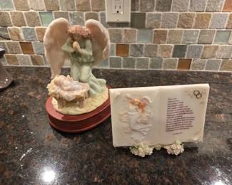 Seraphim Classics by Roman Angel Music Box  Inspirational Wedding Plaque