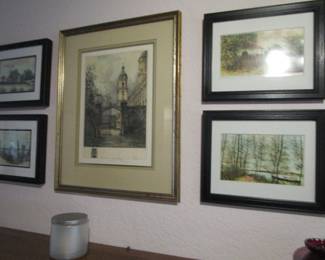 Tons of art, etchings and more