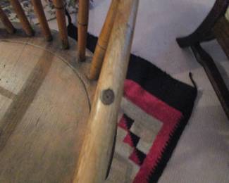 Antique early 1800's chair wood nails