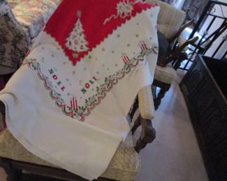 Vintage Christmas tablecloth