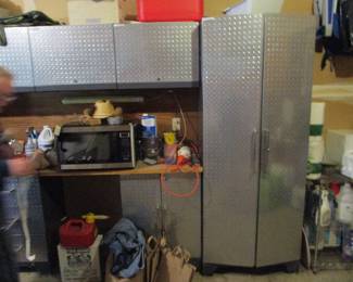 NewAge stainless garage storage/cabinet (comes apart easily)