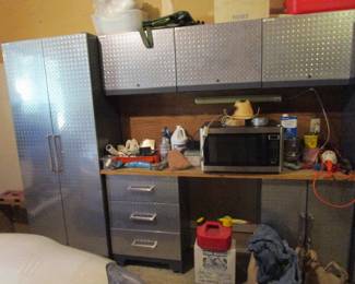 NewAge stainless garage storage/cabinet (comes apart easily)