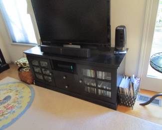 TV cabinet great for storing all your gear plus flat screen TV 