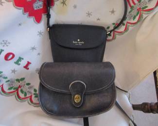 Vintage Coach handbag & Kate Spade
