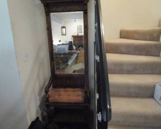 Antique hall tree