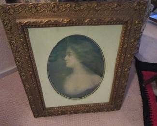 Antique framed art