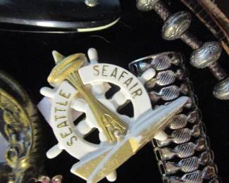 Tons of jewelry - jewelry case - some sterling