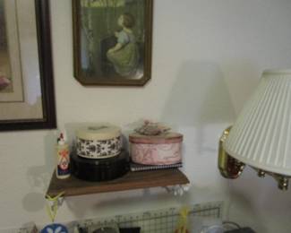 Lots of decorative boxes filled with treasures