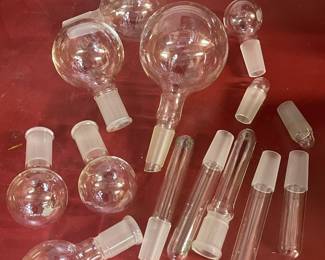 KIMAX GLASS ROUND BOTTOM BOILING FLASKS