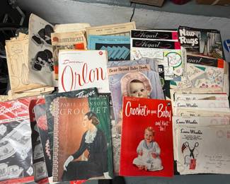 VINTAGE NEEDLECRAFT PATTERNS & BOOKS CROCHET EMBROIDERY