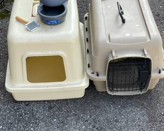 PET SUPPLIES CARRIER KITTY CAT LITTE BOX WATER BOWL