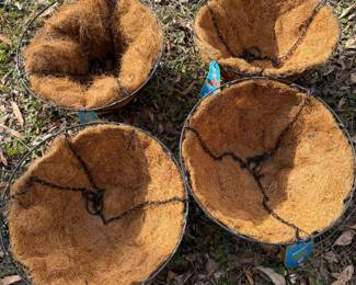 METAL HANGING PLANT BASKETS WITH SMART COCO LINER