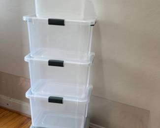 PLASTIC STORAGE TOTES 