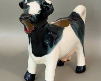 VINTAGE HOLSTEIN COW CERAMIC CREAMER