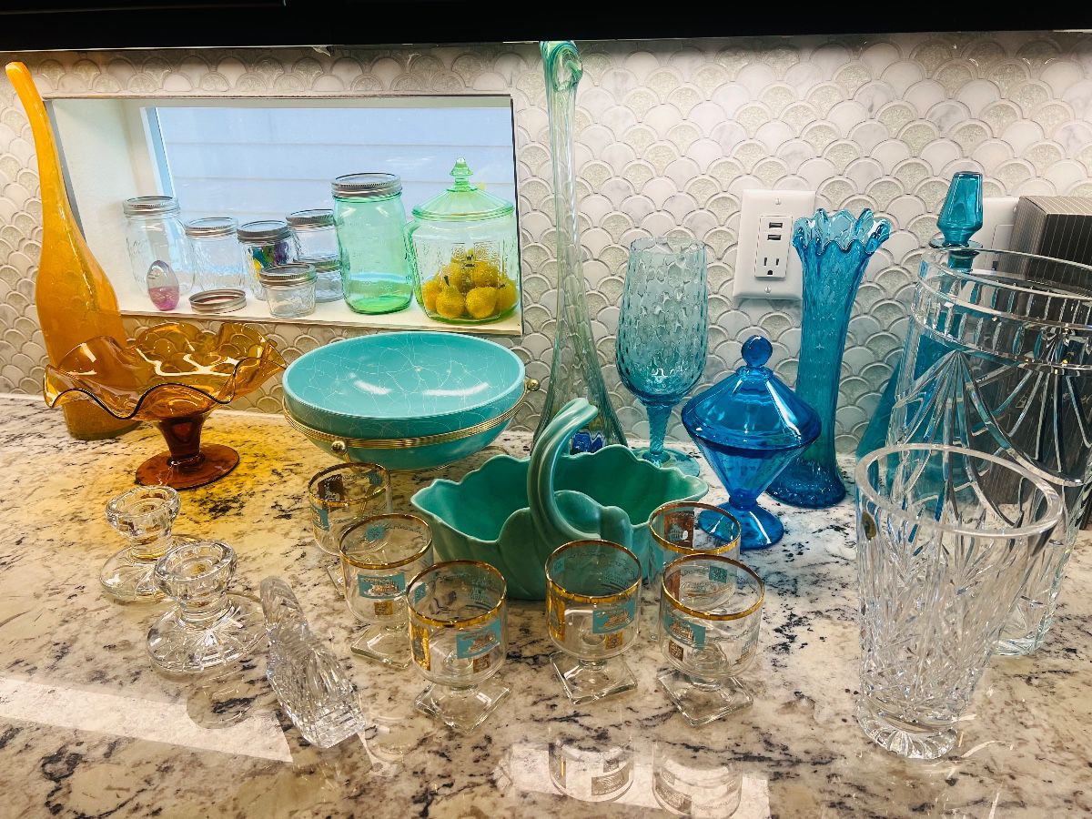 MCM glass & Waterford 