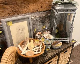 Seashells & apothecary jars