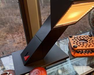 Vintage 1980's Rubic Cube adjustable desk light by Z Lite " Zig Zag"