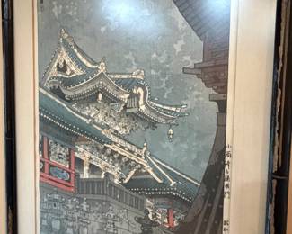 Woodblock print Shiro Kasamateu