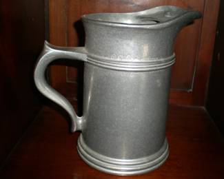 pewter water pitcher