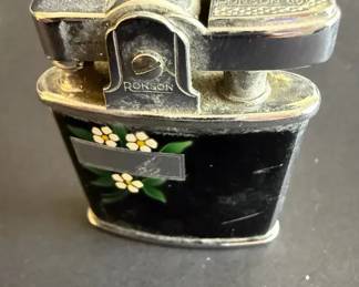 Ronson Enamel Table Lighter with Original Box