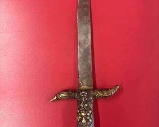 Brass handled dagger