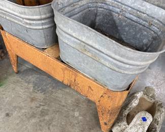double wash tubs