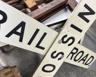 railroad crossing sign