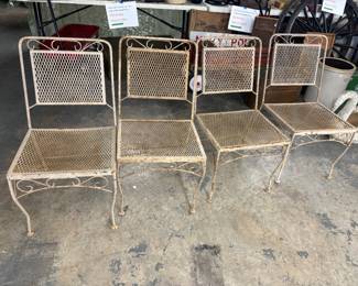 metal chairs