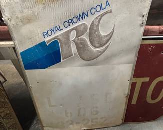 rc cola metal sign