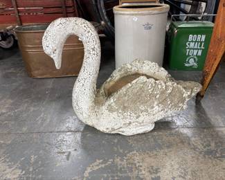 concrete swan