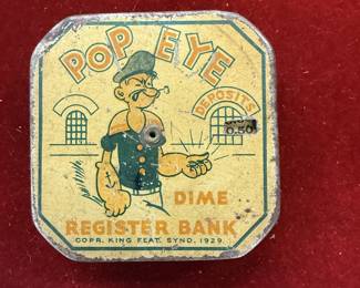 popeye dime bank