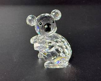 Swarovski Crystal Koala Bear Figurine - "Endangered Species" Collection 