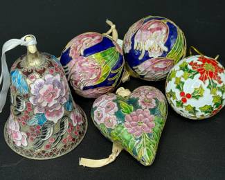 Victorian Enameled Ornaments 