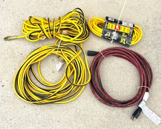 Lot of 4 Extension Cords 