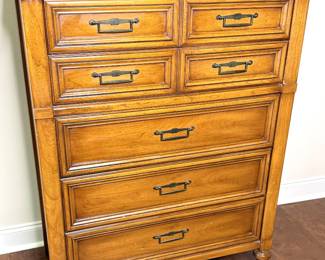 Solid Wood Tall 5 Drawer Dresser by White Fine Furniture 