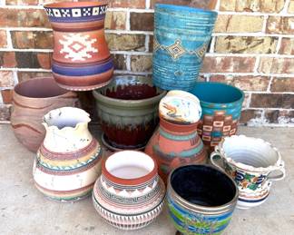 Lot of 11 Ceramic and Terracotta Pots 