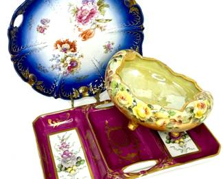 Lot of 3 Porcelain China Dishes 