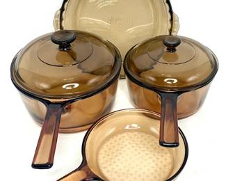Corning Visions Amber Glass Cookware Set 
