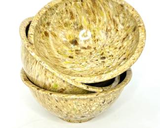 3 Vintage Texas Ware Confetti Bowls