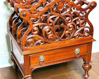 Mahogany Magazine Rack 