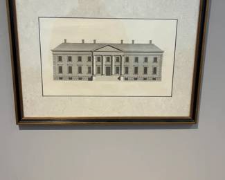 Framed James Gibbs Copper Plate Engraving c.1739