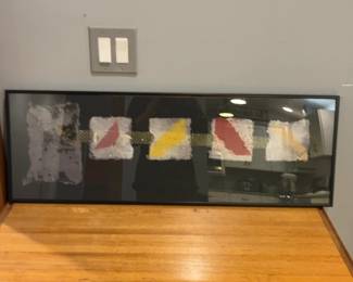 Modern Abstract Mixed Media Framed Wall Art