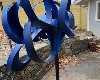 "New Fish, Blue Fish" Sculpture by Jerome Harris Parmet